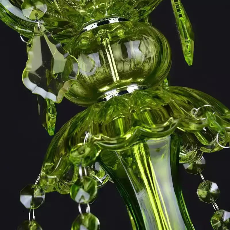 lustre moderne en cristal pour une ambiance luxueuse - vue 6 sur 8