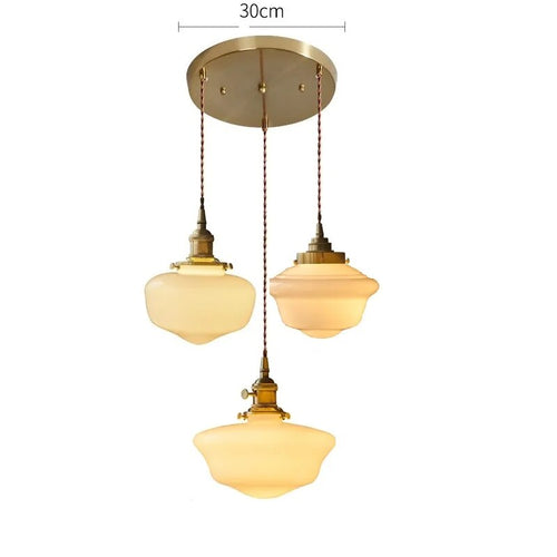 LED-Pendelleuchte aus milchweißem Glas - vue 21 sur 30