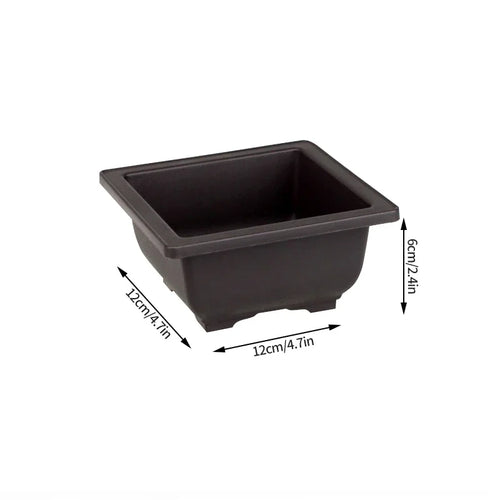 pots de fleurs rectangulaires imitation argile pour jardin extérieur