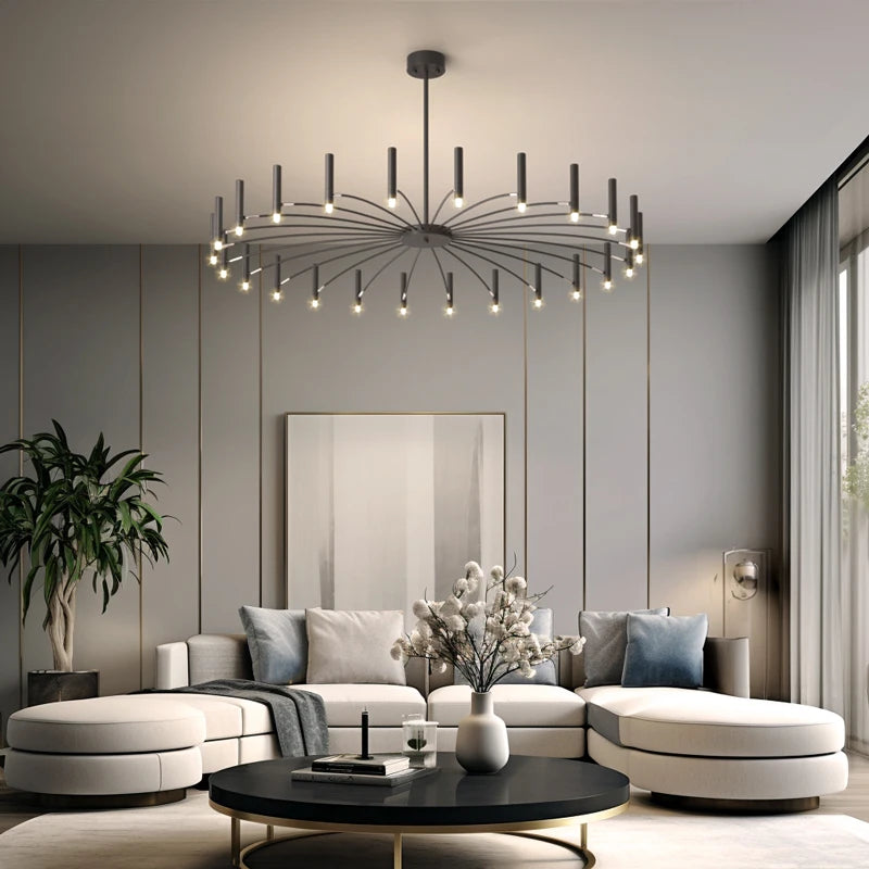 Éclairage intérieur plafond décoration lustre salon lumière salle à manger lumière chambre 110V220V utilisable branche lustre - vue 3 sur 9