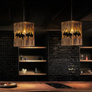 Pendelleuchte aus Holz im nordischen Stil für Restaurants, Cafés und Bars