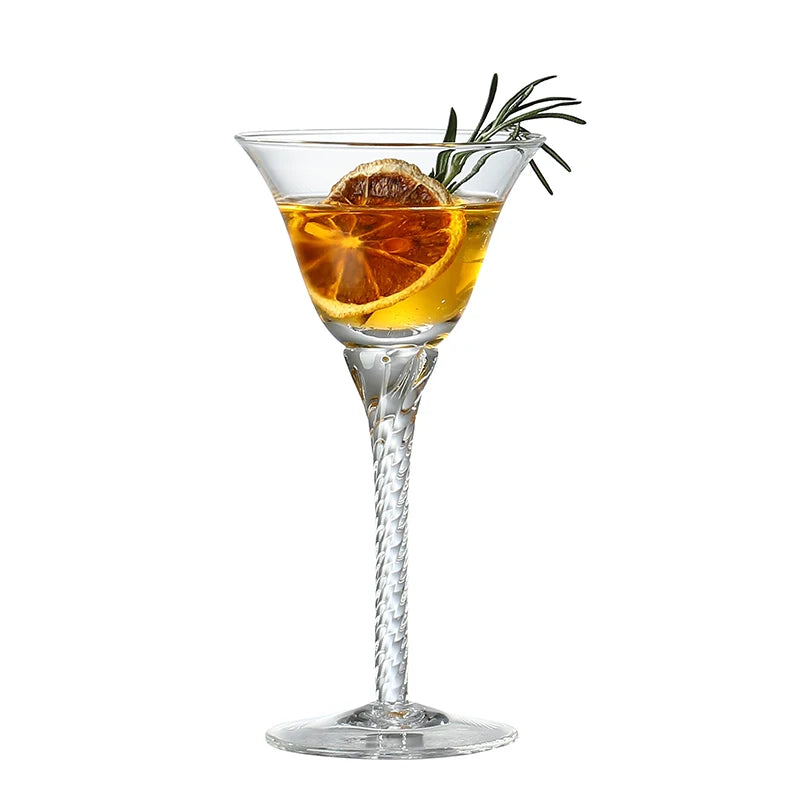 Verres a pied elegants pour cocktails champagne vin - vue 6 sur 7
