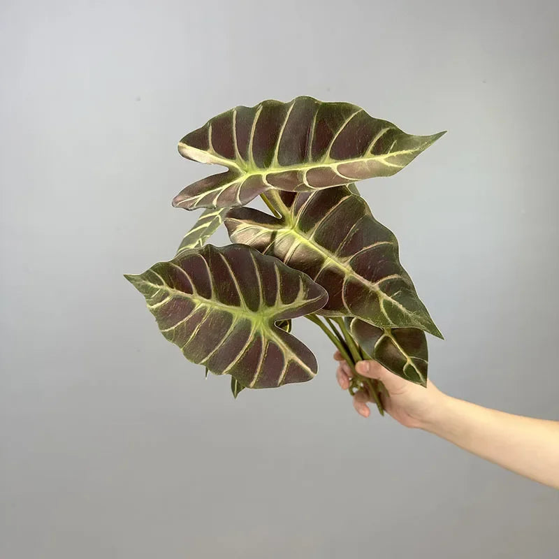 lot de 2 feuilles artificielles pour décoration de fête automne - vue 8 sur 10