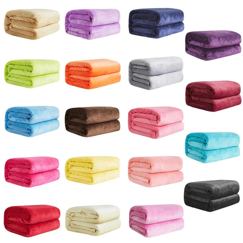 plaid flanelle polaire douce chaud anti boulochage salon