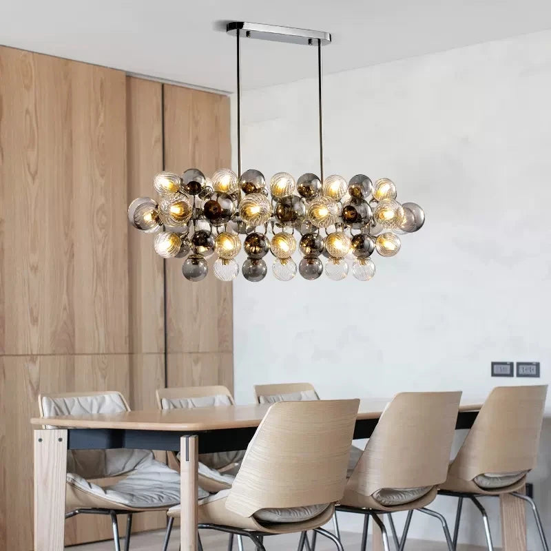 2024 Modern Originality LED Chandelier For Dining Room Living Room Bar Kitchen Magic Bean Molecular Lamp - vue 3 sur 7