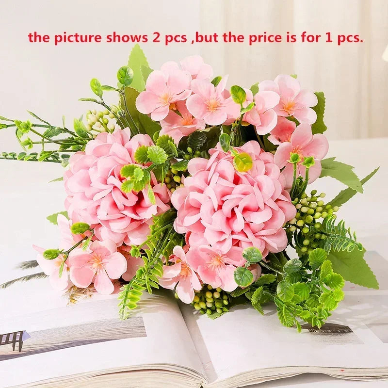 bouquet de chrysanthèmes en soie pour décoration de jardin - vue 11 sur 13