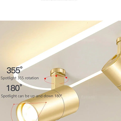 Moderner LED-Deckenleuchte mit Spot für stilvolle Wohnraumbeleuchtung - vue 6 sur 26