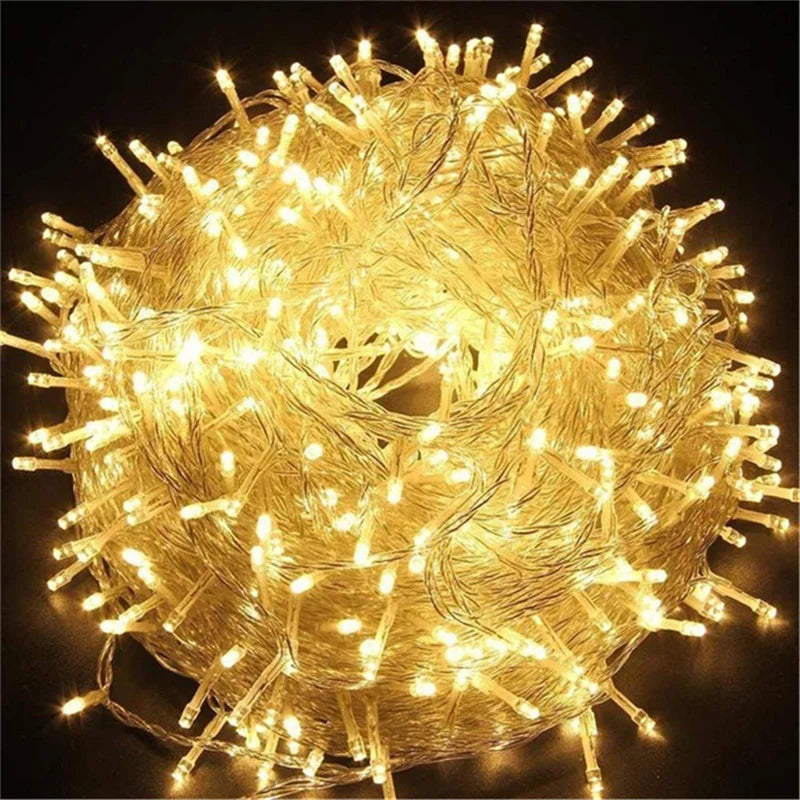 guirlande lumineuse led pour décoration intérieur extérieur festive - vue 5 sur 9