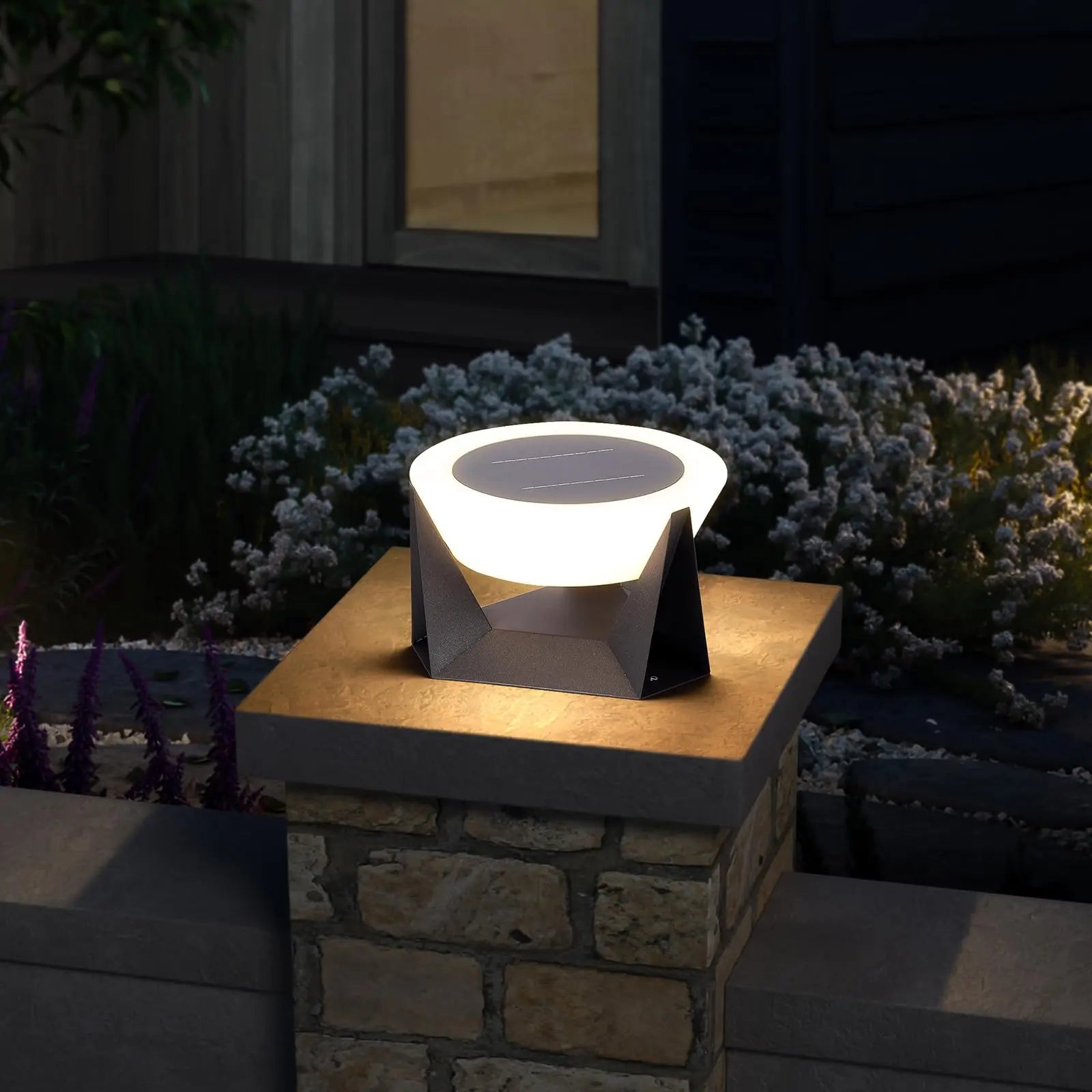 lampadaire solaire moderne vzvi pour jardin patio clôture pont - vue 3 sur 9