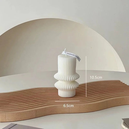 accessoires de décoration moderne bougies parfumées géométriques de luxe
