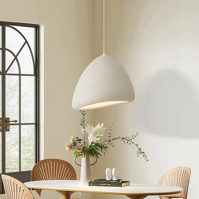 Japanese Wabi Sabi Wind LED Restaurant Pendant Light Modern Model Room Decor Homestay Chandelier Designer Bar Loft Hanging Lamps - vue 2 sur 12