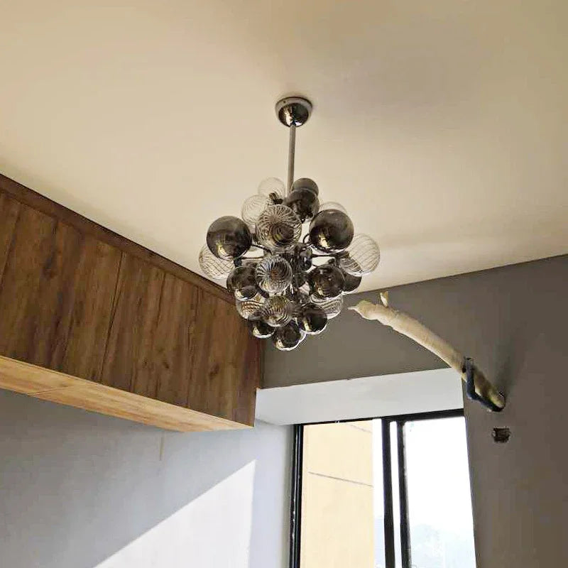 Scandinavia Designer Hanging Rod Pendant Light Ceiling Chandelier Suspension Lamp for Living Room Bedroom - vue 7 sur 9