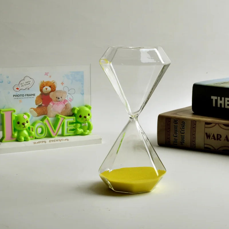 sablier en diamant 5 minutes idéal pour enfants décoration originale - vue 10 sur 16