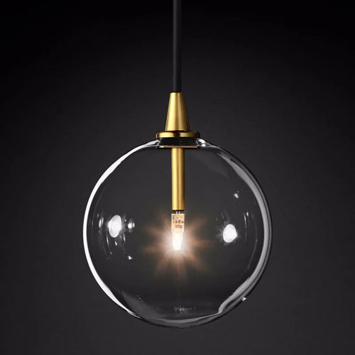 Moderne Pendelleuchte aus Glas für elegante Innendekoration - vue 2 sur 10
