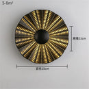 Runde LED-Wandleuchte aus Metall im nordischen Stil für modernes Interieur