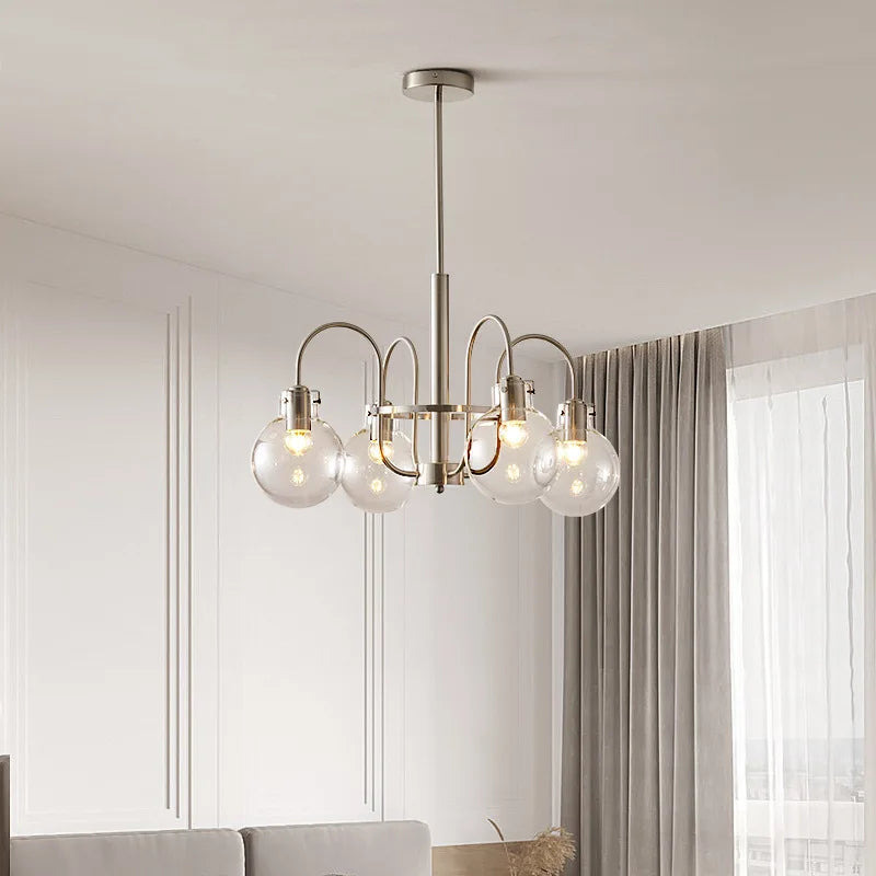 lustre en verre style bauhaus pour décoration intérieure moderne - vue 7 sur 8