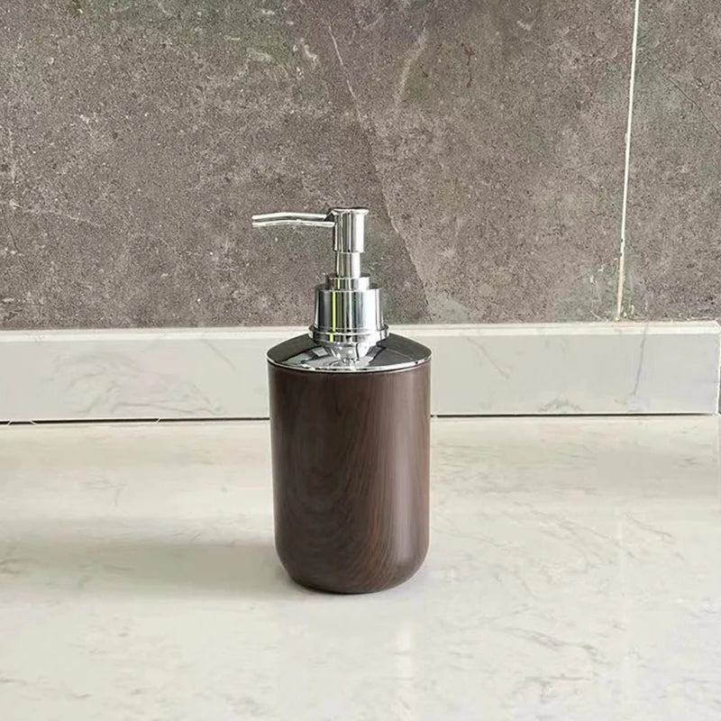 distributeur de savon liquide en plastique marbré 320 ml pour salle de bain