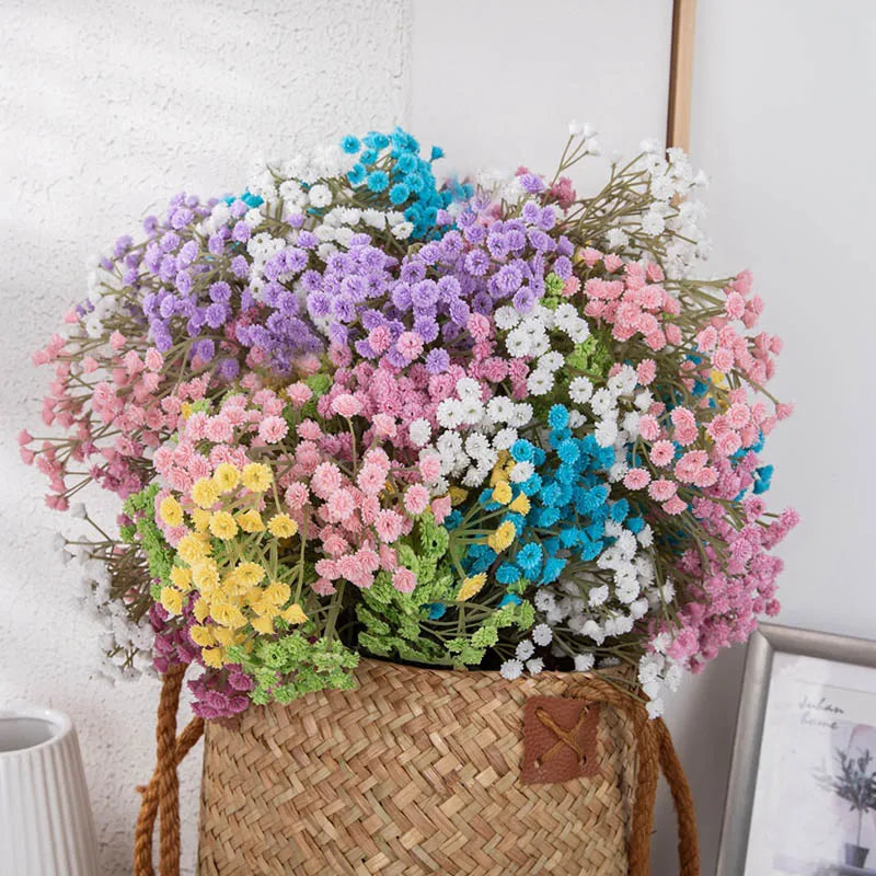 90 têtes de fleurs artificielles pour décorations et bricolage - vue 4 sur 12