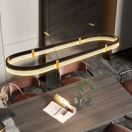 Moderne LED-Pendelleuchte für elegante Innendekoration - vue 4 sur 8