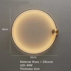 applique murale led en laiton style art déco pour intérieur moderne