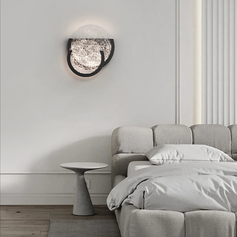 applique murale minimaliste en acrylique lumière créative pour intérieur - vue 5 sur 7