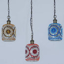suspension LED en mosaïque turque style bohémien rétro vintage