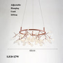 lustre LED créatif en acier inoxydable et acrylique pour décoration intérieure