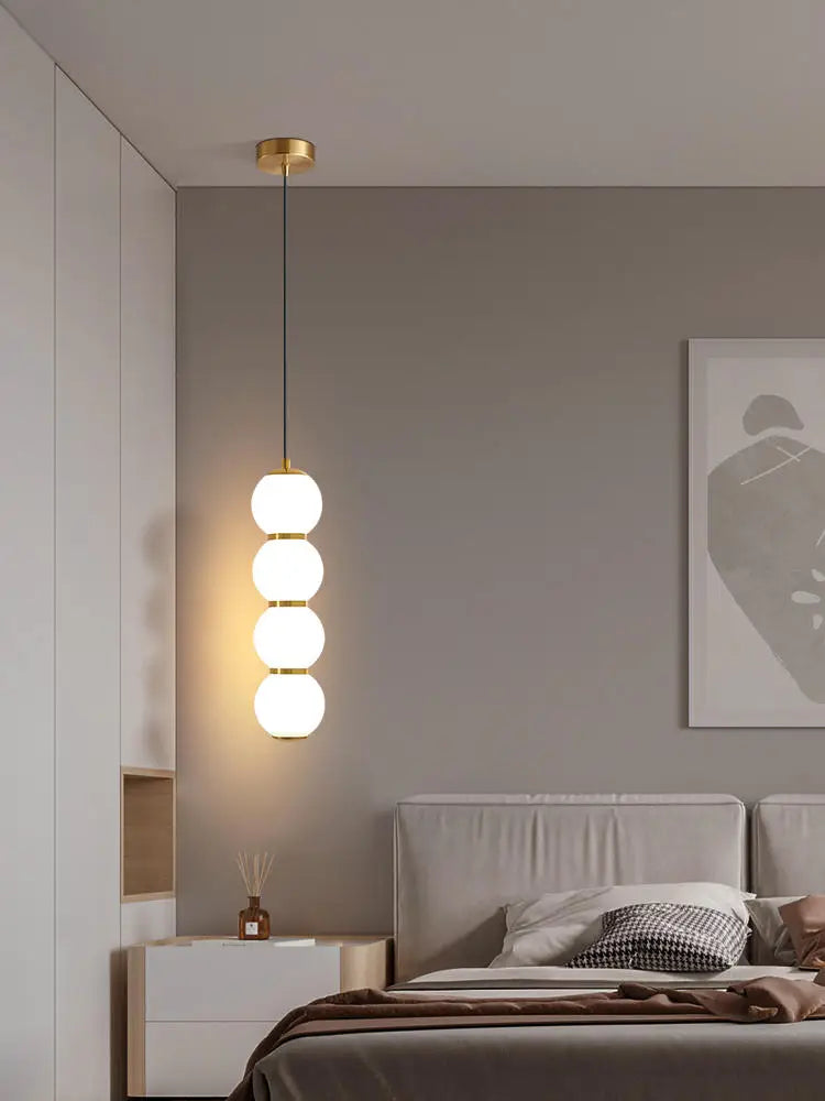 Kronleuchter aus weißem Glas Design für moderne Inneneinrichtung - vue 4 sur 12