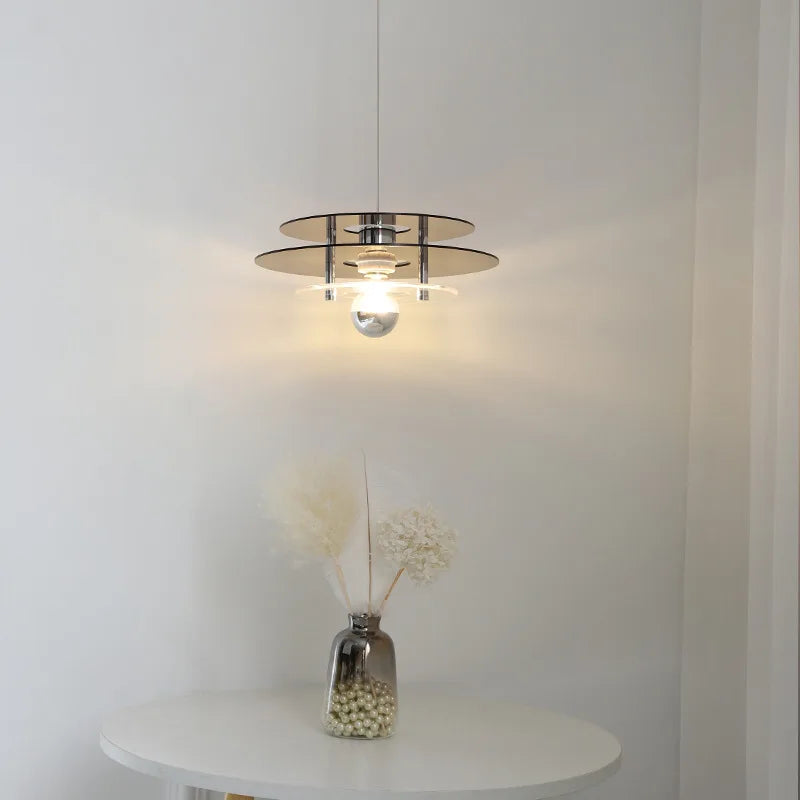suspension nordique acrylique design ovni pour décoration intérieure - vue 5 sur 12