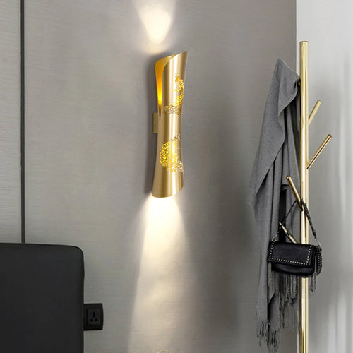 appliques murales décoratives en acier inoxydable pour intérieur