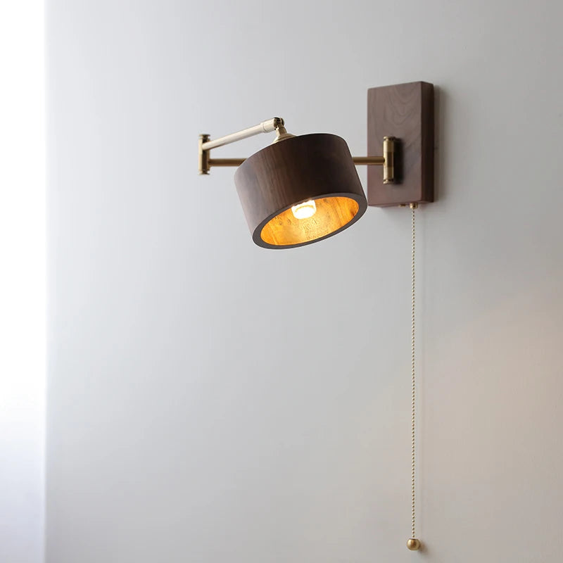 Applique murale LED en bois de frêne et de noyer - vue 6 sur 23
