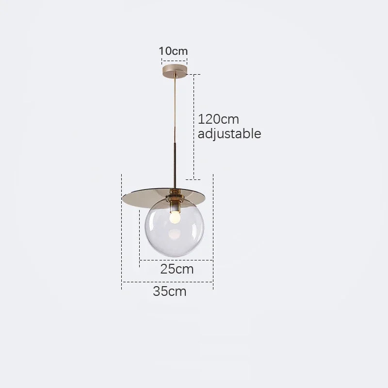 Moderne Pendelleuchte aus getöntem Glas für die Inneneinrichtung - vue 10 sur 11