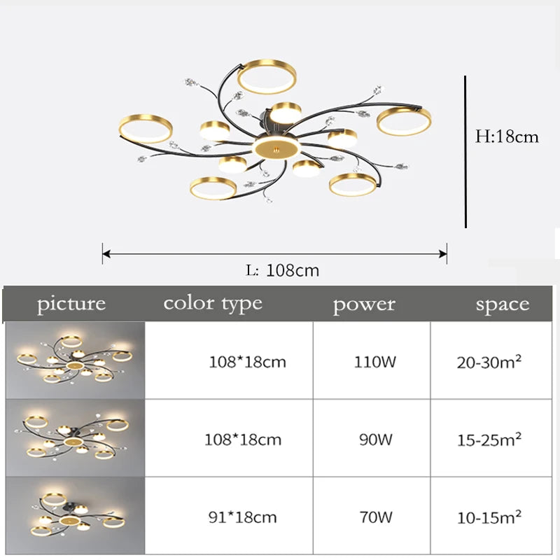 lustre nordique lumineux pour un éclairage intérieur élégant