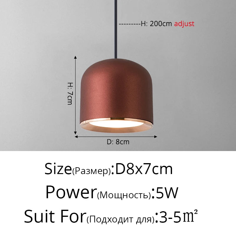 Minimalistischer LED-Kronleuchter im nordischen Stil für Bar und Restaurant
