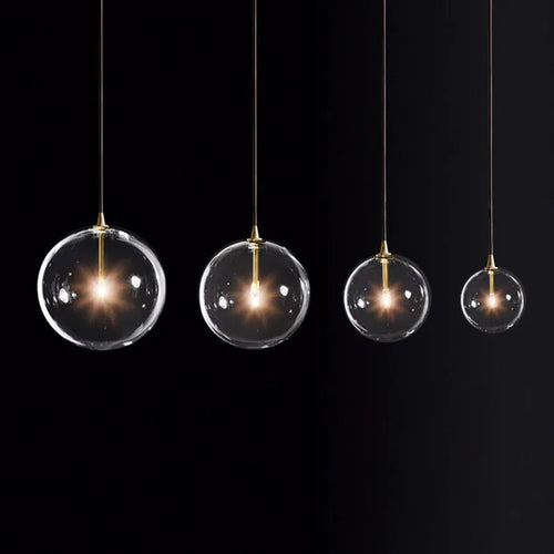 Moderne Pendelleuchte aus Glas für elegante Innendekoration - vue 3 sur 10