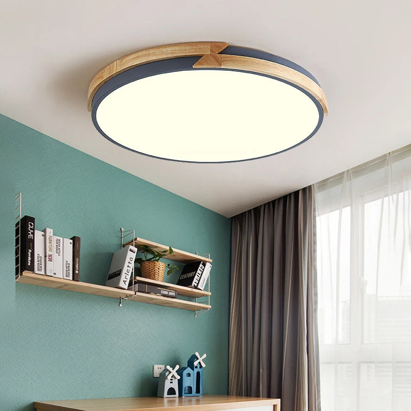 Ultraflache LED-Deckenleuchte nordisches Design dekorativ Einbau - vue 5 sur 12