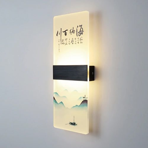 applique murale japonaise en acrylique pour décoration moderne