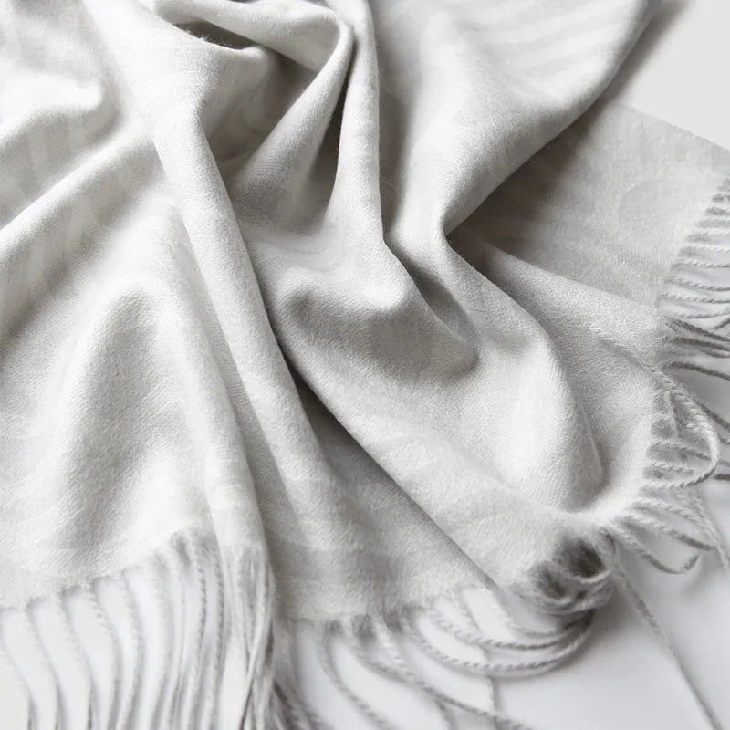 plaid cachemire jacquard rayé double face chaud voyage