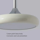 Moderne LED-Pendelleuchte in minimalistischer Scheibenform Weiß