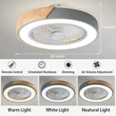 ventilateur plafond moderne pour enfants avec lumière led et télécommande