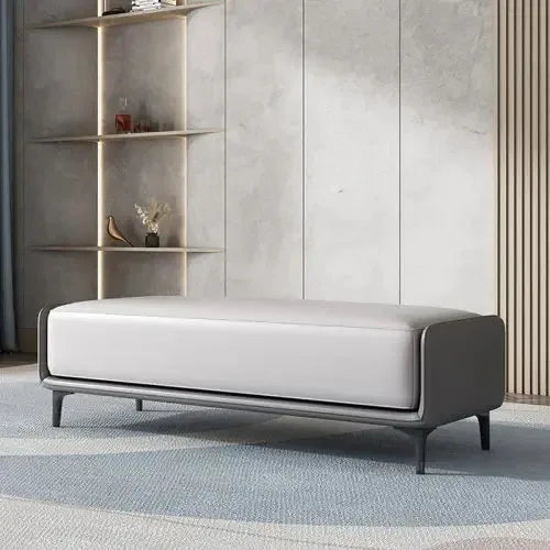 tabourets en cuir italien design pour salon et chambre - vue 7 sur 15