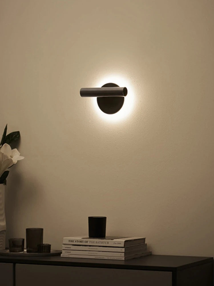 applique murale moderne minimaliste double source lumineuse rotative - vue 5 sur 8