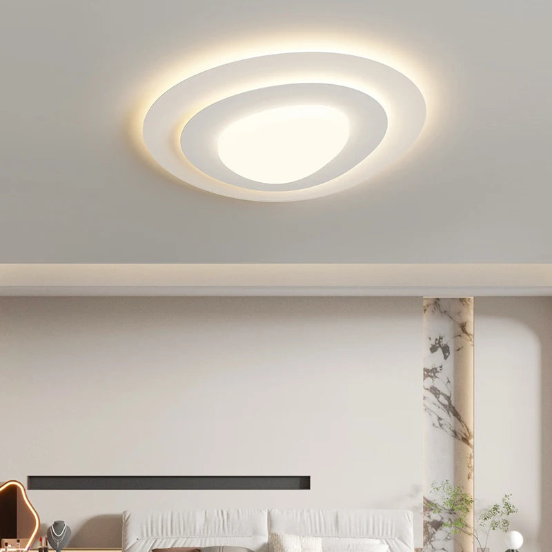 lustre qiyimei en forme de triangle luminaires éclairage intérieur - vue 6 sur 12