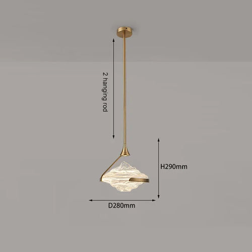 Moderne nordische Pendelleuchte aus Glas für den Innenbereich