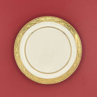 Assiette porcelaine style palais relief steak décoratif