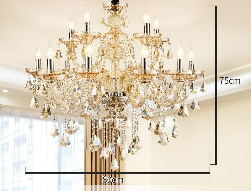 lustre en cristal moderne pour décoration intérieure élégante - vue 10 sur 15