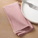 Serviette de table coton lavé style classique réutilisable