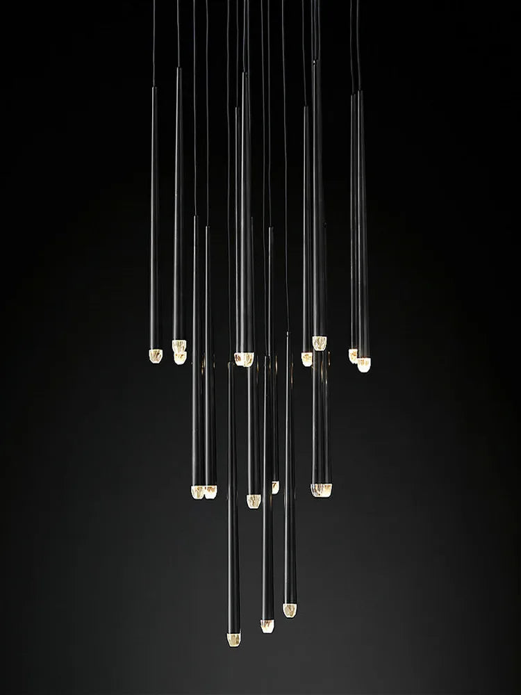 Postmoderner nordischer LED-Kronleuchter aus Kristall - vue 3 sur 17