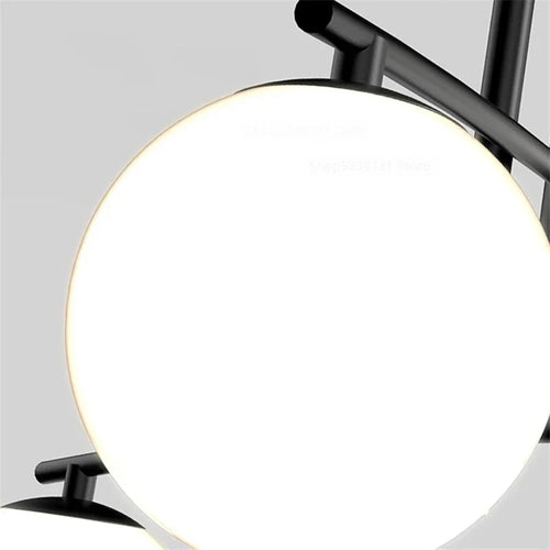 lustre led moderne youlaike en verre pour salon cuisine - vue 6 sur 12