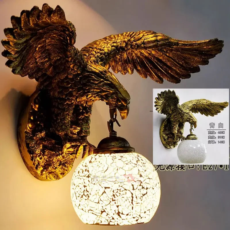 Wandleuchte Eagle Boho Retro Kunstvolle Dekoration - vue 18 sur 18